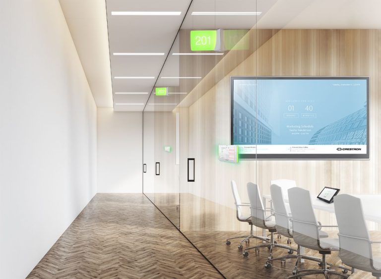 crestron room scheduling, crestron room control, meeting rooms, crestron, crestron video conferencing