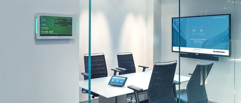 crestron room scheduling, crestron room control, meeting rooms, crestron, crestron video conferencing